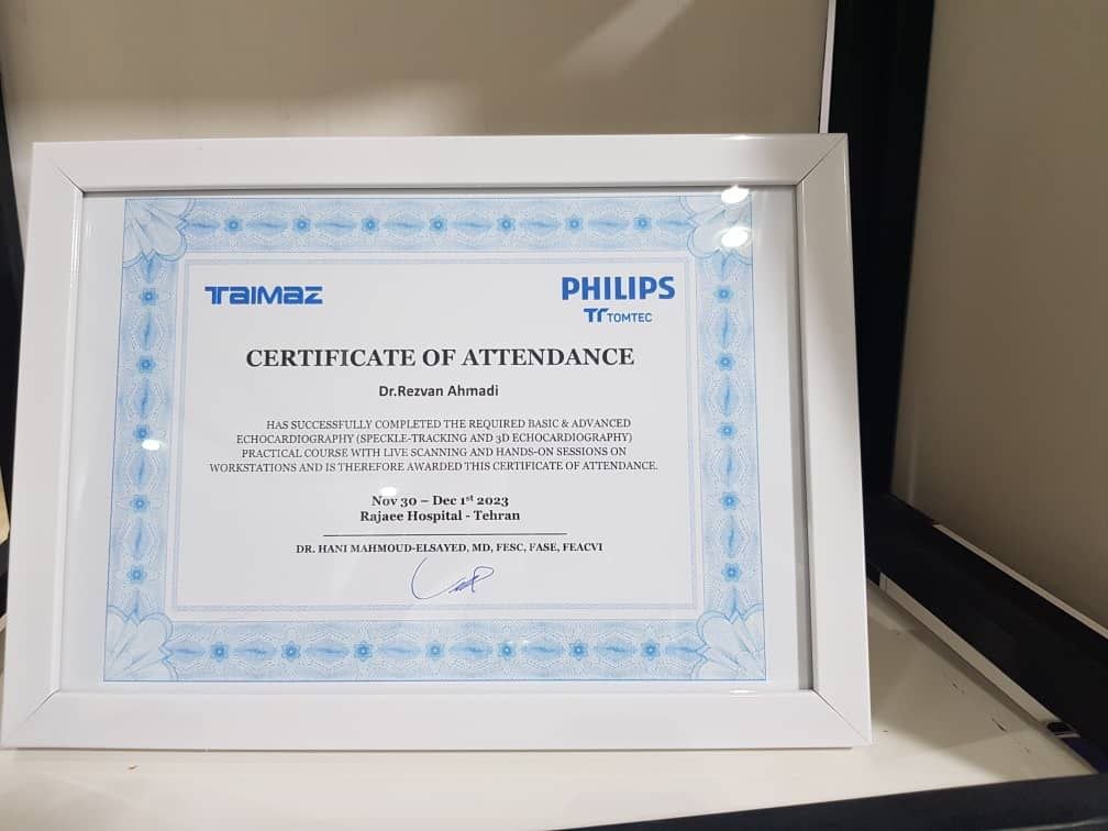 افتخارات دکتر رضوان احمدی